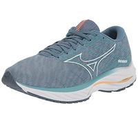 Mizuno Women's Wave Rider 26 Running Shoe, Mountain Spring-wht, 6.5