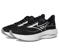 Mizuno Women's Wave Rider 29 D Running Shoe, Black Sand-white, 6 Wide