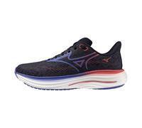 Mizuno Women's Wave Rider 29 Running Shoe, Odyssey Grey-iris Bloom, 3.5 UK