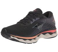 Mizuno womens Wave Sky 6, Black/Quicksilver, 8 UK