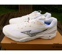 Mizuno Womens Wave Stealth 6 Handball Trainers White/Black - Size 9.5