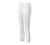 Mizuno Women's Women's Mizuno Women s Belted Piped Pant L White Black, White-black, L UK