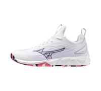 Mizuno Wv Lumin 3 Womens Netball Shoes White/Vl Ind/C Rs 5.5 UK