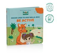 Mizzie Likes To Help Bella-Boo BE ACTIVE, Baby Board Book, Touch and Feel Book, Educational Book, Interactive, tactile elements, learn through play, develop through fun, be active indoors and outdoors
