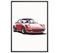 MJ-Graphics - Car Poster "Porsche 911 Oldtimer" - Picture with Beautiful Car Classic | Wall Picture DIN A3 in Gallery Quality with Extra Thick 300 g Poster Paper - Fine Art Print without Picture Frame