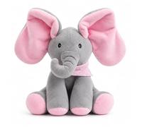 MJ HOME P Boo Elephant Teddy Soft Peekaboo Toy (Pink)