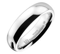 MJ Metals Jewelry Classic Mirror Polished White Tungsten Carbide 2mm to 10mm COMFORT FIT Wedding Band Ring, Metal, No Gemstone