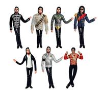 MJ Plush Doll, Michael Pop Icon Inspired Soft Toy with Movable Limbs (02-b)
