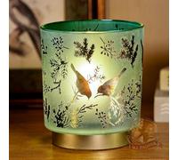 MJ PREMIER Battery Operated Lamp, Small Cordless Lamp with Timer, Green