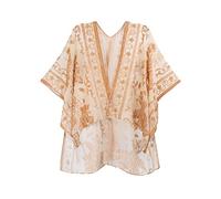 MJ SERECA Women's Short Velvet Kimono