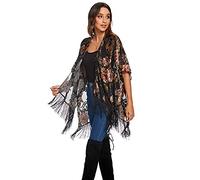 MJ SERECA Women's Short Velvet Kimono