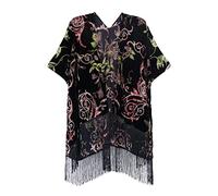 MJ SERECA Women's Short Velvet Kimono