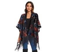MJ SERECA Women's Short Velvet Kimono