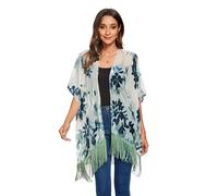 MJ SERECA Women's Short Velvet Kimono