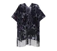 MJ SERECA Women's Short Velvet Kimono