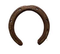 MJ STORE Black Metal Horse Shoe to Protect Your Home/Office from Evil Eyes (Brown)