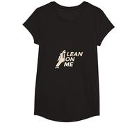 MJ-Theme Lean on me Dance Tee T-Shirt, Girls, Black, Small