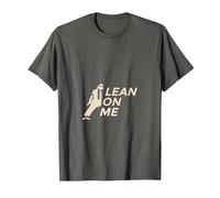 MJ-Theme Lean on me Dance Tee T-Shirt, Men, Asphalt Grey, Large