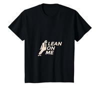 MJ-Theme Lean on me Dance Tee T-Shirt, Youth, Black, Medium