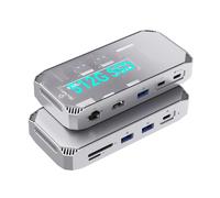 MJ10 External SSD with 10 Ports Extension, USB C Hub with 512GB/1TB M.2 NVMe SSD
