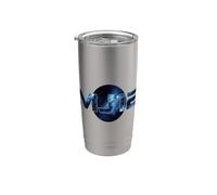 MJ12 UFO Sci-Fi Graphic, Retro Alien Spaceship Design Stainless Steel Insulated Tumbler