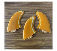 MJADAADE 2Pcs Fiberglass Surfboard Fins Paddle Board Fins Tail Thruster For Surfing(Orange Fcs)