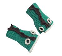 Mjaie Winter Knitted Dinosaur Shape Gloves Girls Boys Half Finger Gloves Thicken Outdoor Cycling Skiing Gloves Keep Warm Fingerless