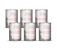 MjAMjAM - premium wet food for cats - delicious shrimp on juicy chicken, pack of 6 (6 x 400 g), grain-free with extra meat