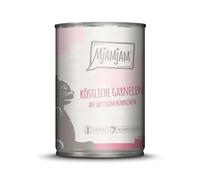 MjAMjAM - premium wet food for cats - delicious shrimp on juicy chicken, pack of 6 (6 x 400 g), grain-free with extra meat