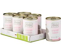 MjAMjAM - premium wet food for cats - juicy chicken and wild salmon, pack of 6