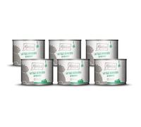 MjAMjAM - Premium wet food for cats - juicy chicken with broccoli, 6 pack (6 x 200 g), grain-free with extra meat