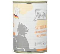 MjAMjAM - premium wet food for cats - juicy chicken with delicious carrots, pack of 6 (6 x 400 g), grain-free with extra meat