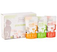 MjAMjAM - premium wet food for cats - mixed package I - chicken, beef, hearts, pack of 12 (12 x 125 g), grain-free with extra meat