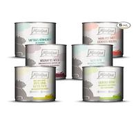 MjAMjAM - Premium Wet Food for Cats - Mixed Package III - Chicken and Pumpkin, Turkey, Duck and Poultry, Hearts, Chicken, Beef, Pack of 6 (6 X 800 g), Grain-free with Extra Meat