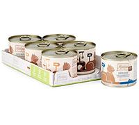 MjAMjAM - premium wet food for cats - mixed package V - pure meat enjoyment, pack of 6 (6 x 200 g), grain-free with extra meat