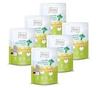 MjAMjAM - Premium wet food for cats - Quetschie - Chicks & Friends juicy chicken with broccoli, 6 pack (6 x 300g), grain-free