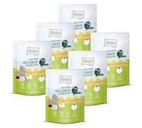 MjAMjAM - Premium wet food for cats - Quetschie - Chicks & Friends juicy chicken with steamed spinach, 6 pack (6 x 300g), grain-free