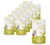MjAMjAM - Premium wet food for cats - Quetschie - DUO of tender duck and good turkey hen on steamed squash, pack of 12 (12 x 125g), grain-free with extra meat