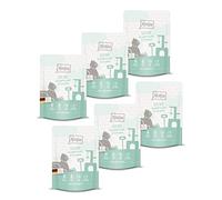 MjAMjAM - premium wet food for cats - Quetschie - good turkey with steamed pumpkin, pack of 6 (6 x 300 g), grain-free with extra meat