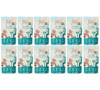 MjAMjAM - premium wet food for cats - Quetschie - pure meat enjoyment - good pure turkey, pack of 12 (12 x 125 g), grain-free with extra meat