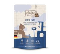 MjAMjAM - Premium wet food for cats - Quetschie - Pure meaty feast - pure tender duck, pack of 1 (1 x 300 g), grain-free with extra meat