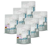 MjAMjAM - Premium wet food for cats - Quetschie - Senior - juicy chicken, 6 pack (6x300g), grain-free