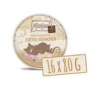 MjAMjAM - Premium wet food for cats - tender chicken fillet 80g, 16 pack (16 x 80 g), natural with extra meat