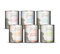 MjAMjAM - premium wet food for cats - trial pack, pack of 6 (6 x 800 g), grain-free with extra meat