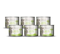 MjAMjAM - premium wet food for dogs - delicious beef on boiled potatoes with crispy peas, pack of 6 (6 x 200 g), natural with extra meat