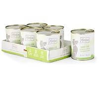 MjAMjAM - premium wet food for dogs - delicious beef on boiled potatoes with crispy peas, pack of 6 (6 x 800 g), natural with extra meat