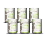 MjAMjAM - premium wet food for dogs - delicious beef on boiled potatoes with crunchy peas, pack of 6 (6 x 400 g), natural with extra meat