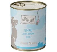 MjAMjAM - premium wet food for dogs - Junior juicy chicken with egg, pack of 6 (6 x 800 g), natural with extra meat