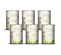 MjAMjAM - Premium wet food for dogs - naturally delicious - BIO beef with courgette, 6 pack (6 x 400g), grain-free with extra meat
