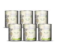 MjAMjAM - Premium wet food for dogs - naturally delicious - BIO beef with courgette, 6 pack (6 x 800g), grain-free with extra meat